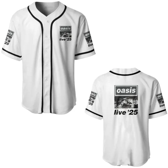 Discover Oasis Live 2025 World Tour  Unisex Baseball Jerseys Oasis Band Baseball Jerseys