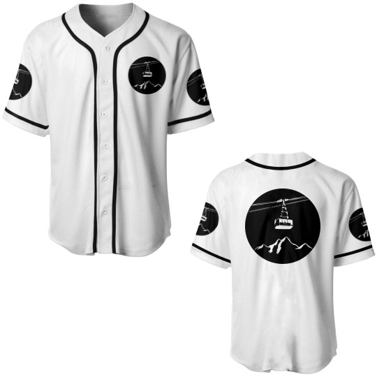 Discover Mountain with gondola white Baseball Jerseys