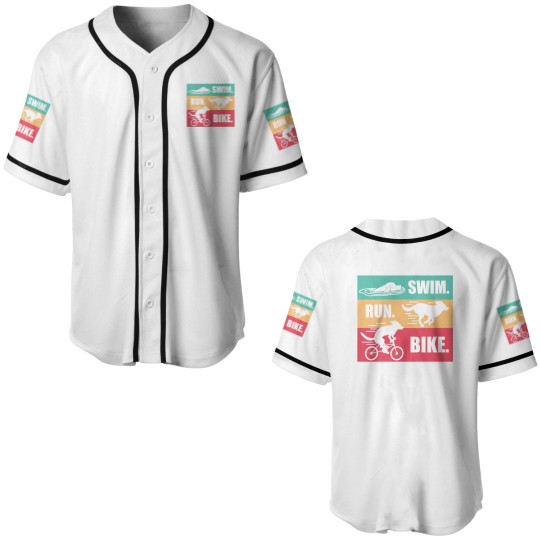 Discover Dog Swim Run Bike Baseball Jerseys
