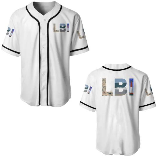 Discover Lbi Long Beach Island Nj Photo Beach Ocean Lightho Baseball Jerseys