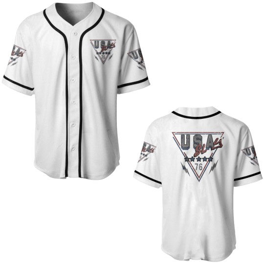 Discover Slay Usa Triangle Graphic Baseball Jerseys