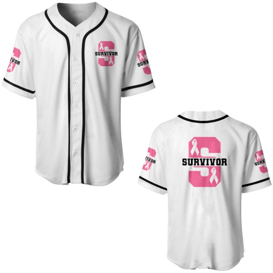 Discover Survivor Breast Cancer Awareness Baseball Jerseys