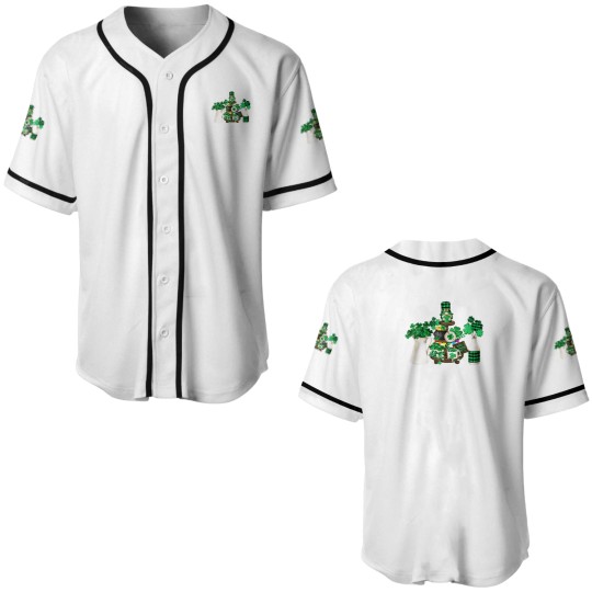 Discover Cute Green Shamrock Decor With Happy St Patricks D Baseball Jerseys