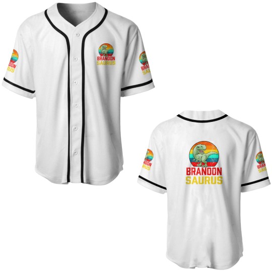 Discover Brandon Saurus Family Reunion Last Name Team Funny Baseball Jerseys