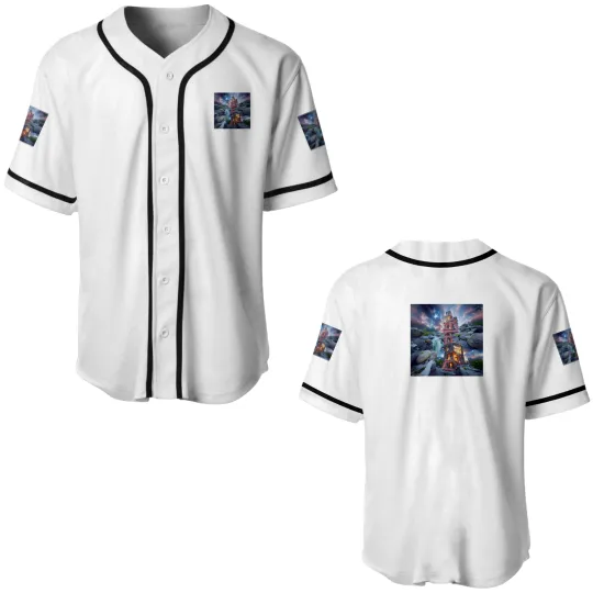 Discover TOWER BETWEEN WORLDS ORIGINAL DIGITAL AI GENERATED Baseball Jerseys