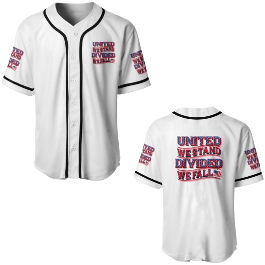 Discover United We Stand, Divided We Fall  White Baseball Jerseys