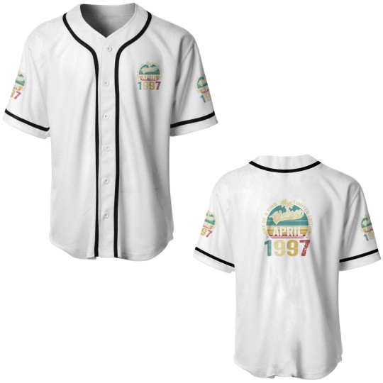 Discover Vintage 25 Years Old April 1997 Decorations 25Th B Baseball Jerseys