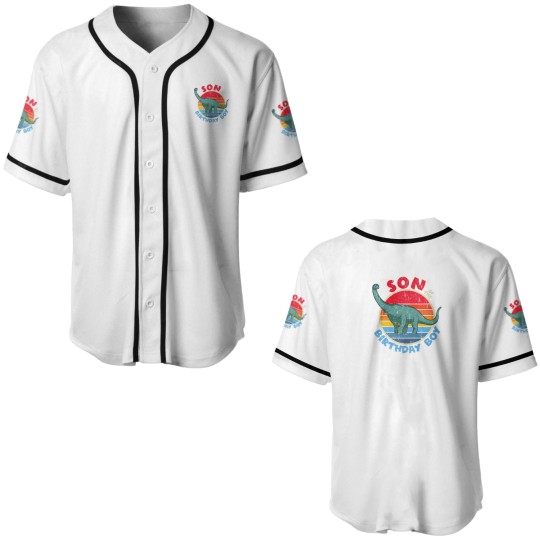 Discover Boy Birthday I Son I Brachiosaurus I Family Matchi Baseball Jerseys