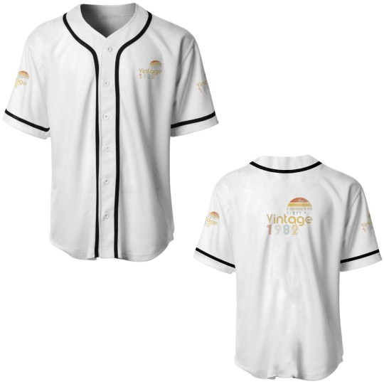 Discover 40Th Birthday Vintage Forest 1982 Baseball Jerseys