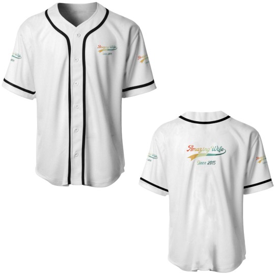 Discover 7Th Wedding Aniversary Gift For Her Amazing Wife S Baseball Jerseys