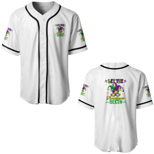 Discover Let The Shenanigans Begin Men Women Mardi Gras Baseball Jerseys