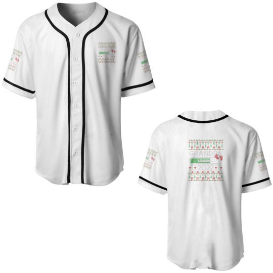 Discover Christmas Promoted To Grandpa Loading 2022 Baby An Baseball Jerseys