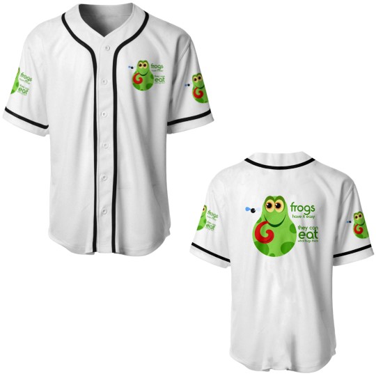 Discover Funny Frog Quote Baseball Jerseys