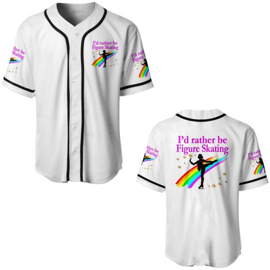 Discover RATHER BE FIGURE SKATING Baseball Jerseys