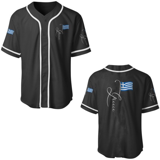Discover Greece Signature Flag Pole Elegant Patriotic Greek Flag Baseball Jerseys