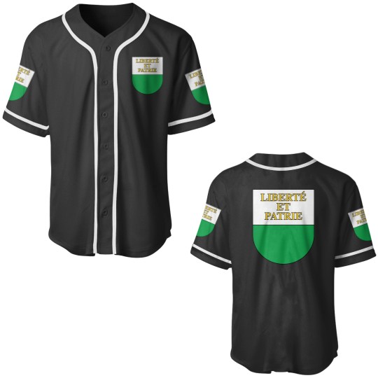 Discover Coat of Armss of Vaud Canton Classic Baseball Jerseys