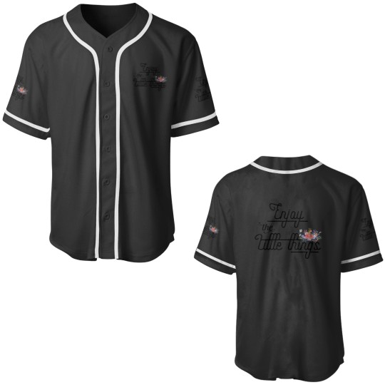 Discover Cute Inspirational Girly Quote - Enjoy the little things Baseball Jerseys