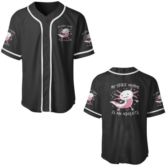 Discover Cute Amphibian - My Spirit Animal Is An Axolotls Classic Baseball Jerseys