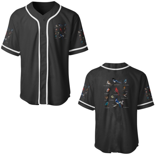 Discover Garden Birds Cardinal Blue Jay Hummingbird Robin Wren Finch Baseball Jerseys