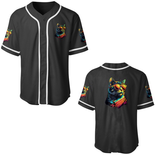 Discover Wave Balinese Cat Miami Design Baseball Jerseys