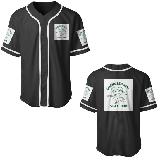 Discover Diagnosed with slay dhd Graphic Baseball Jerseys