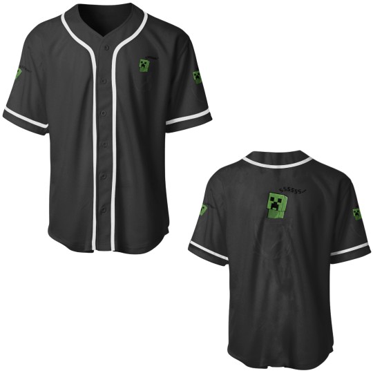 Discover Minecraftss Pocket Creeper SSSS... Baseball Jerseys