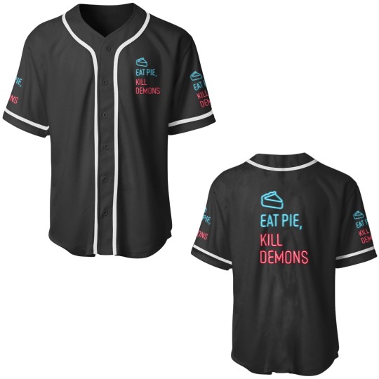 Discover Eat Pie Kill Demons Supernatural Baseball Jerseys