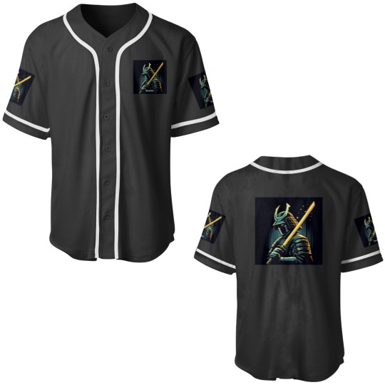 Discover Samurai Warrior Pop Art Style Baseball Jerseys