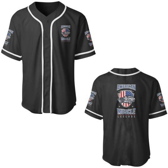 Discover American Muscle Car Legend Essential Baseball Jerseys
