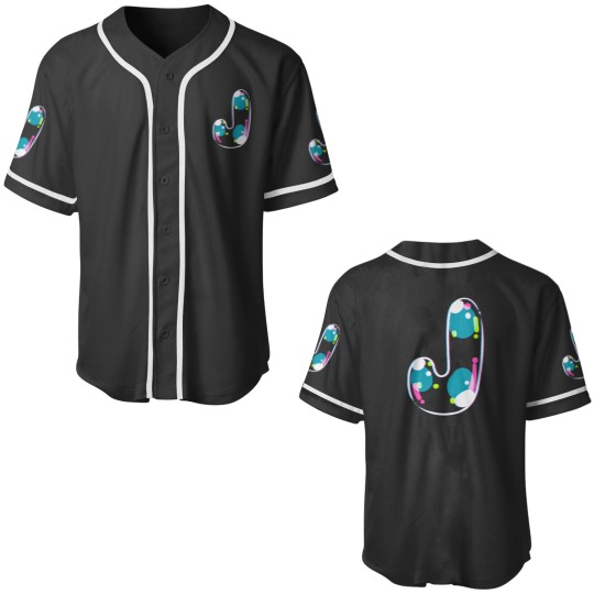 Discover Soap Bubble Monogram Letter Baseball Jerseys