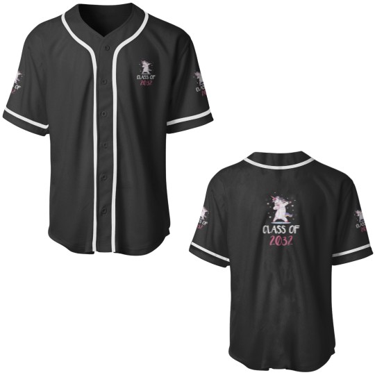 Discover 2032 Graduation Shirt, Class of 2032 Unicorns Grow With Me Classic Baseball Jerseys