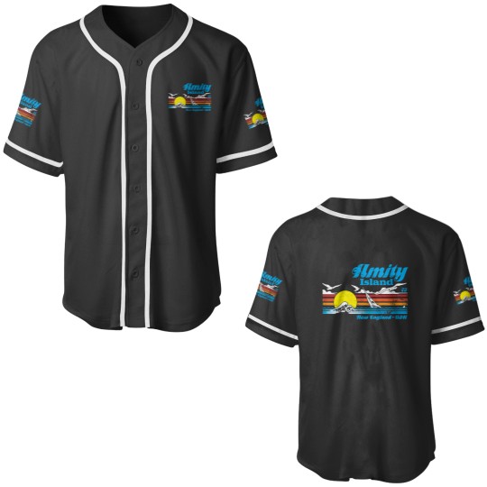 Discover Amity Island Essential Baseball Jerseys