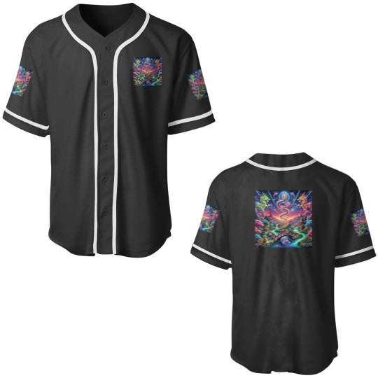 Discover Celestial Gardens A Fusion of Asian Elegance and Cosmic Dreamscape Baseball Jerseys