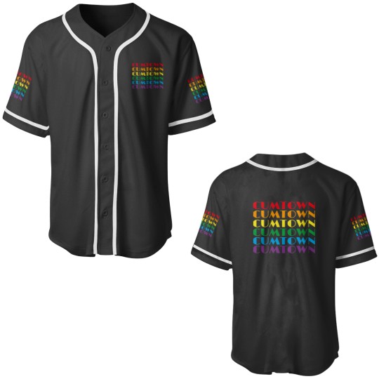 Discover Cum Town in Rainbow Colors Baseball Jerseys