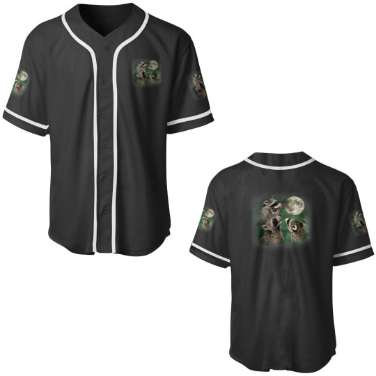 Discover Three Raccoon and Moons Baseball Jerseys