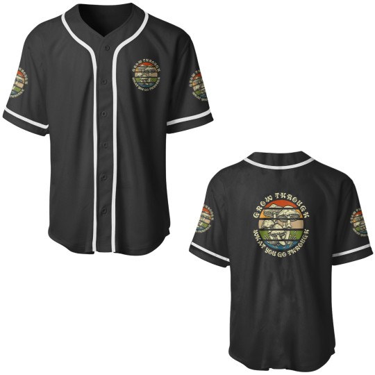 Discover Grow Through What You Go Through Magic mushroomss Baseball Jerseys