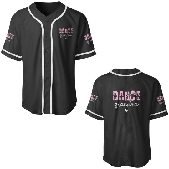 Discover Dance Grandma Of A Dancer Grandmother Baseball Jerseys