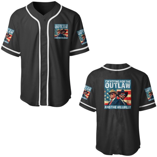 Discover Vintages Im Votings For The Outlaw And The Hillbilly on Back Baseball Jerseys