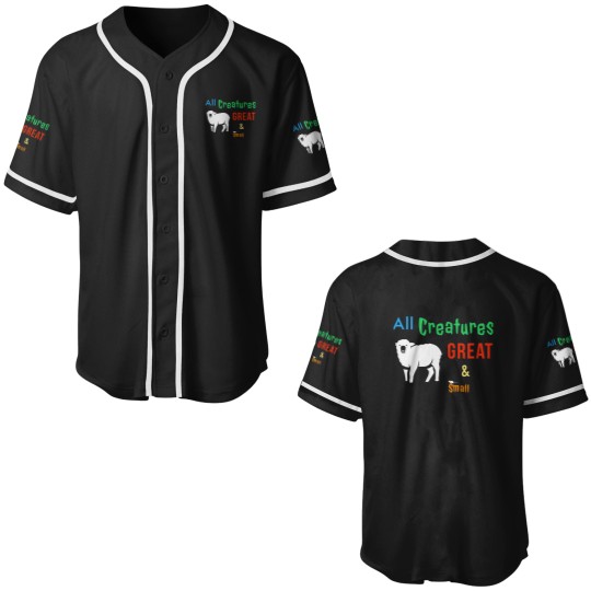 Discover All Creatures Great and Small. Baseball Jerseys