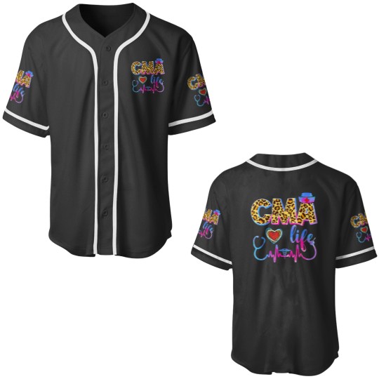 Discover Leopard Tie Dye CMA Life Stethoscope Leopard Nurse Week Baseball Jerseys
