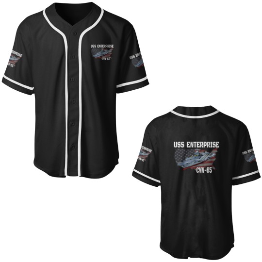 Discover Uss Enterprise Cvn-65 Aircraft Carrier Veterans Baseball Jerseys