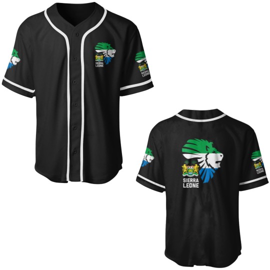 Discover womens sierra leone seals lion africa diaspora gift vneck Baseball Jerseys