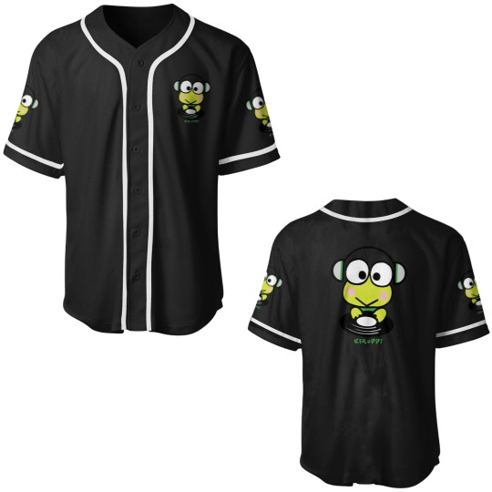 Discover Keroppi DJ Record Spin Tee Shirt Baseball Jerseys