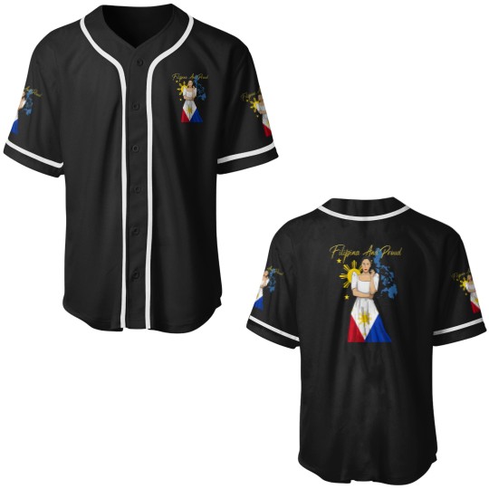 Discover Philippines Pinay Filipina Pride Islands Flag Girl Women Baseball Jerseys