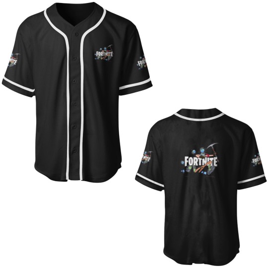 Discover FORTNITEss Battle Royale Logo Run Baseball Jerseys