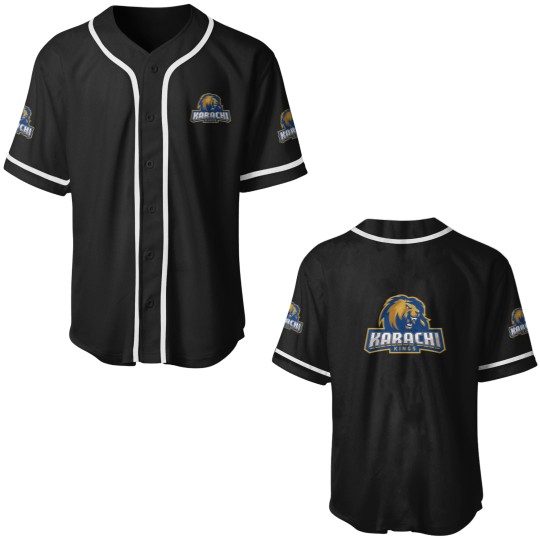 Discover Karachi Kings cricket logo Essential Baseball Jerseys