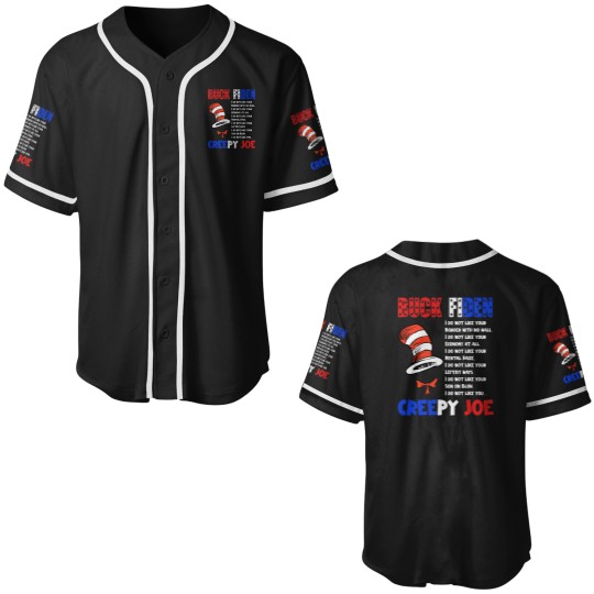 Discover Buck Fiden I Do Not Like Your Border With No Wall US Flag Baseball Jerseys