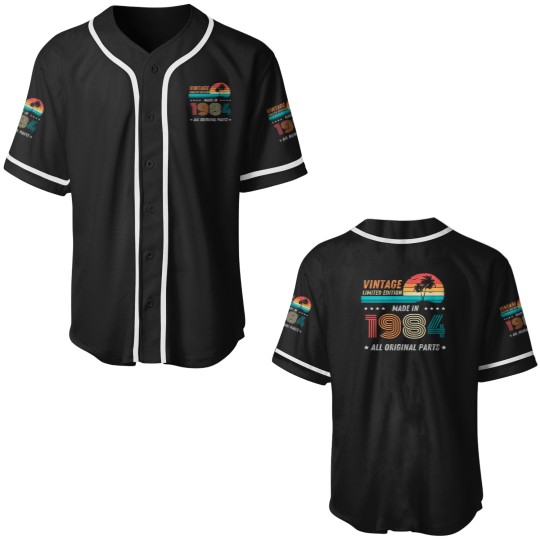 Discover Vintagess Limited Edition made in 1984 All Original parts Vintagess Birthday Gift Essential TSh Baseball Jerseys