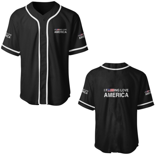 Discover I Fucking Love America Patriotic American Red White Blue Y2K Baseball Jerseys