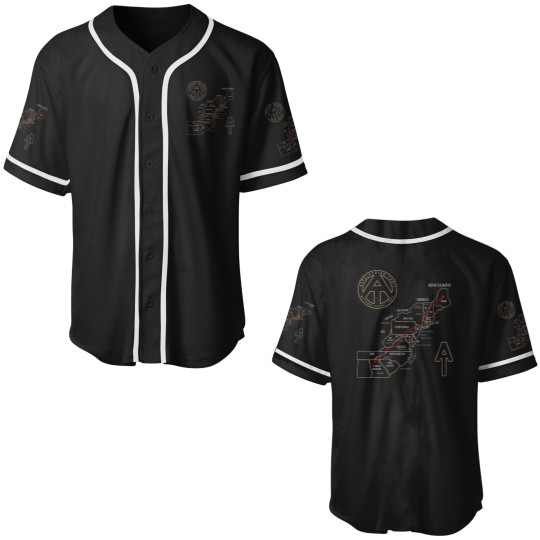 Discover Appalachian Trail Hiking Map Outdoor Adventure Trailing Baseball Jerseys
